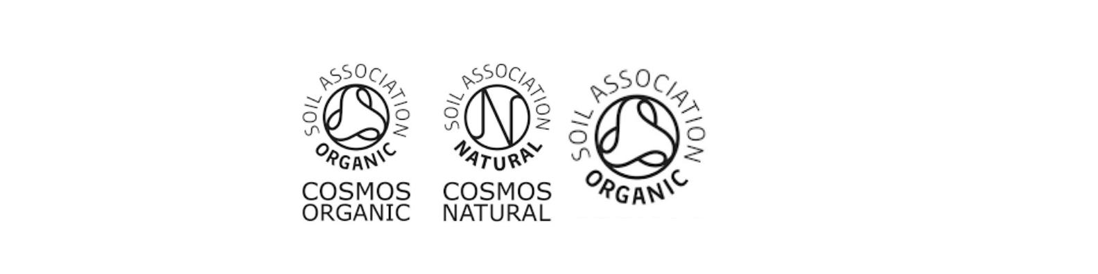 three soil association organic symbols