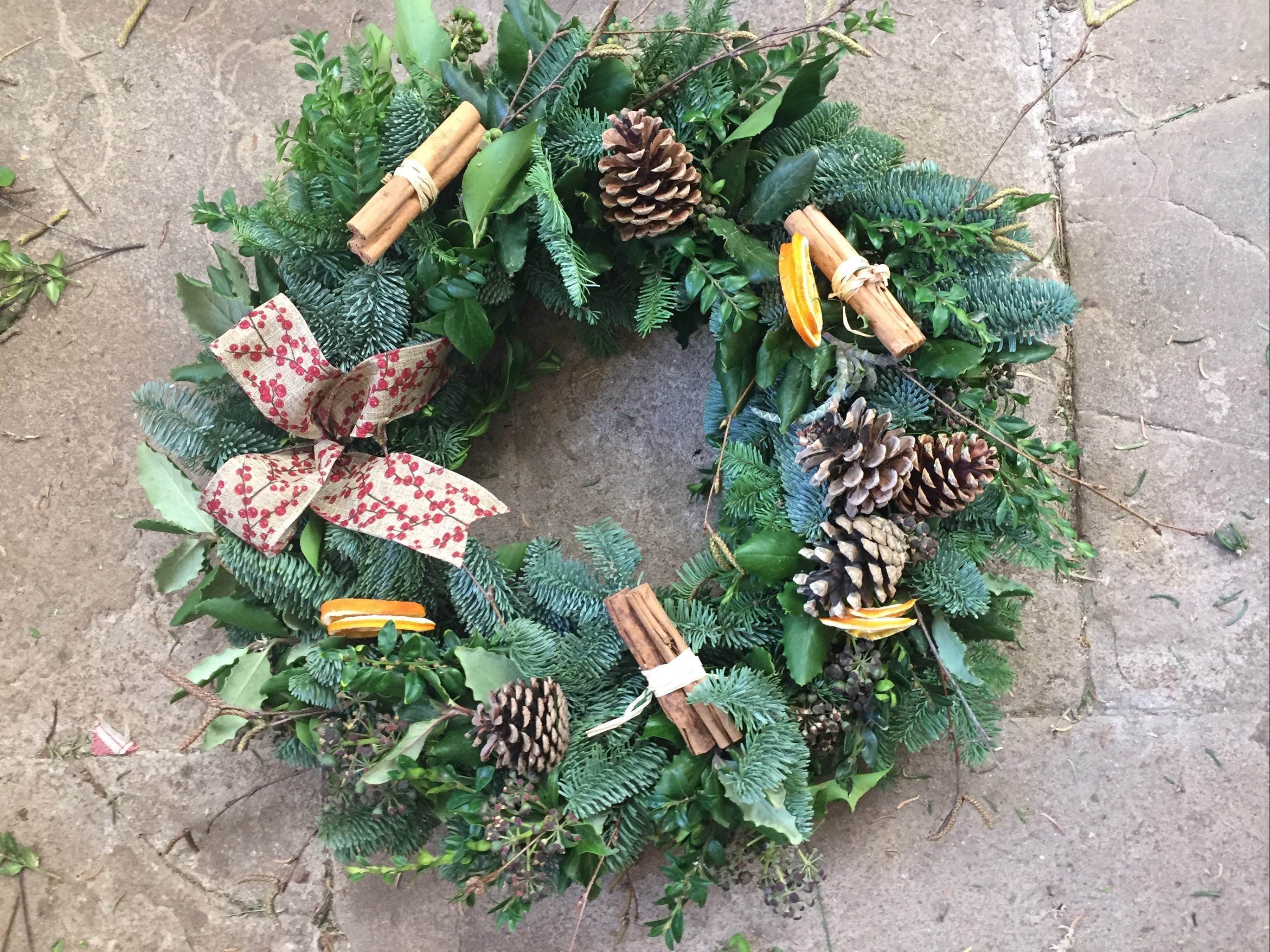 organic Christmas wreath