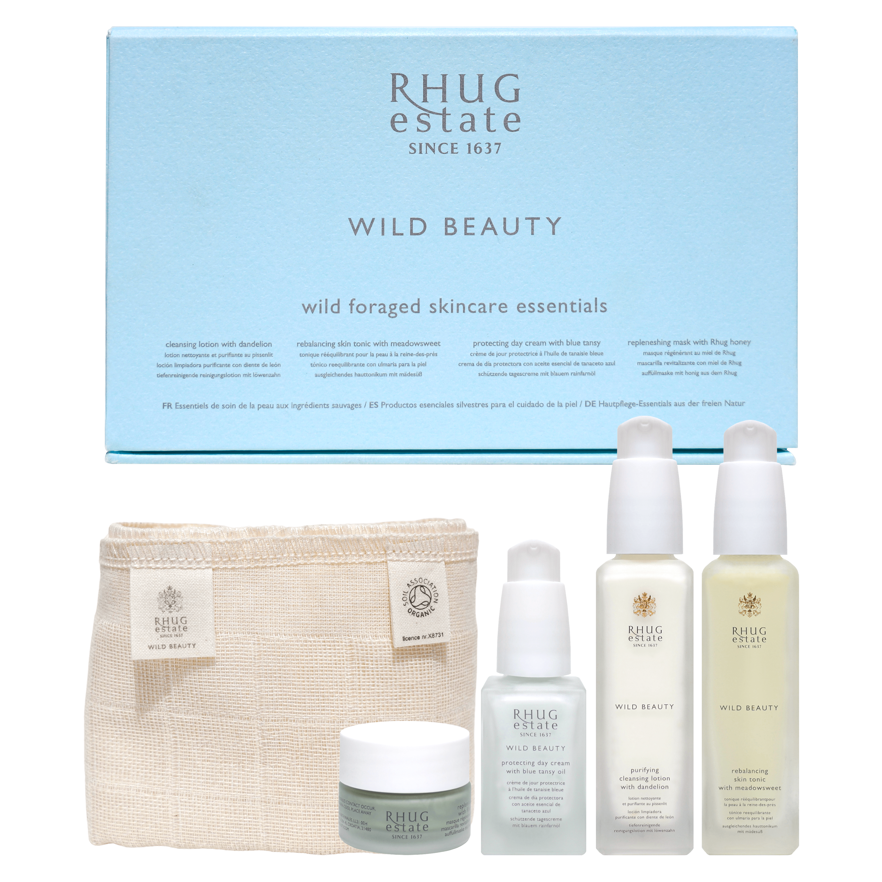 rhug wild beauty wild foraged essentials gift set