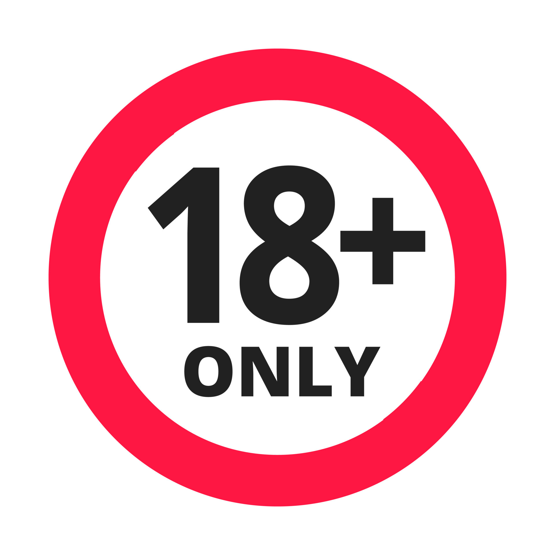 18 only logo